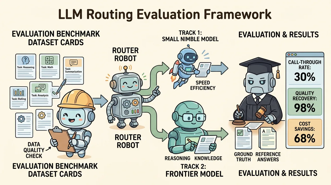 Figure 1: LLM Routing Evaluation Framework
