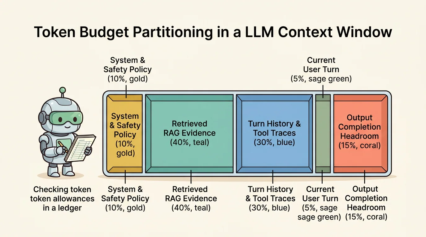 Figure 1: Token Budget Partitioning in an LLM Context Window