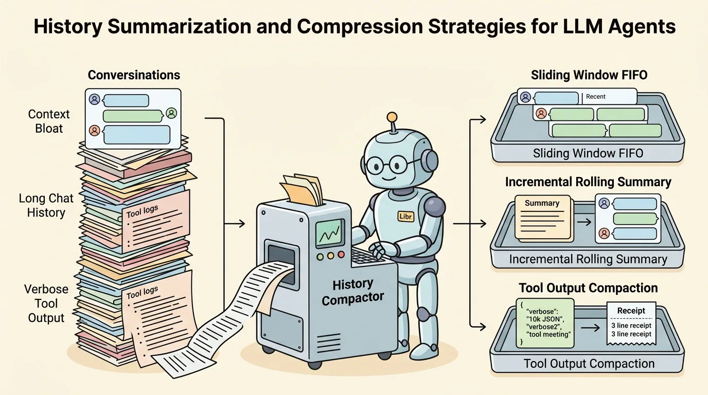 Figure 1: Context History Compression Strategies