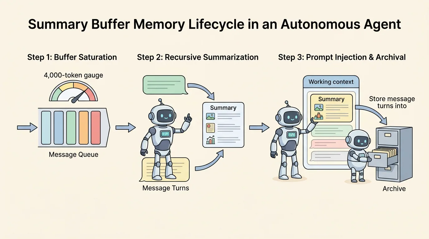 Figure 2: Summary Buffer Memory Lifecycle